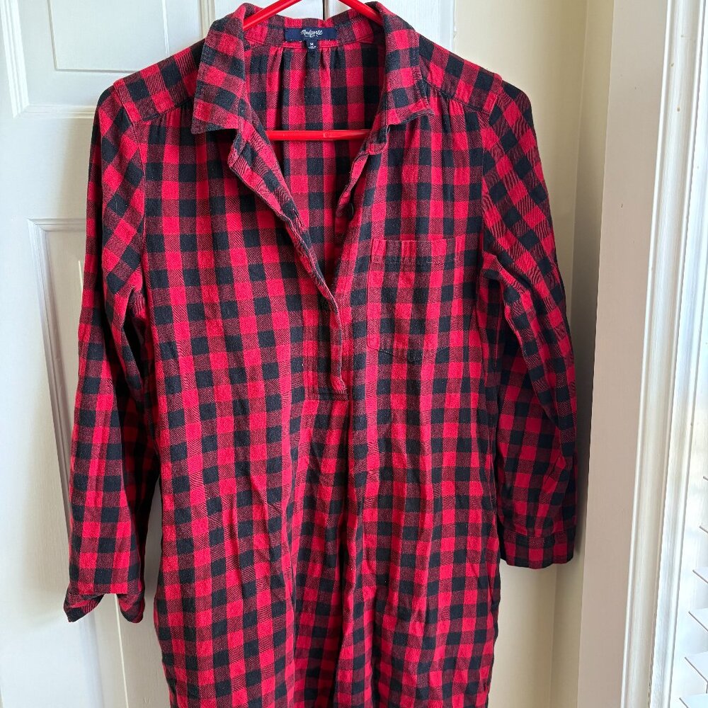 Madewell Buffalo Plaid Tunic